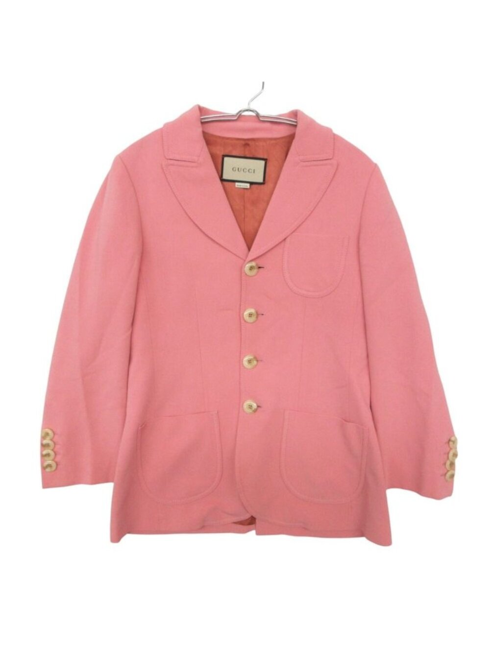 Gucci Tailored Jacket Single Breasted Blazer Pink